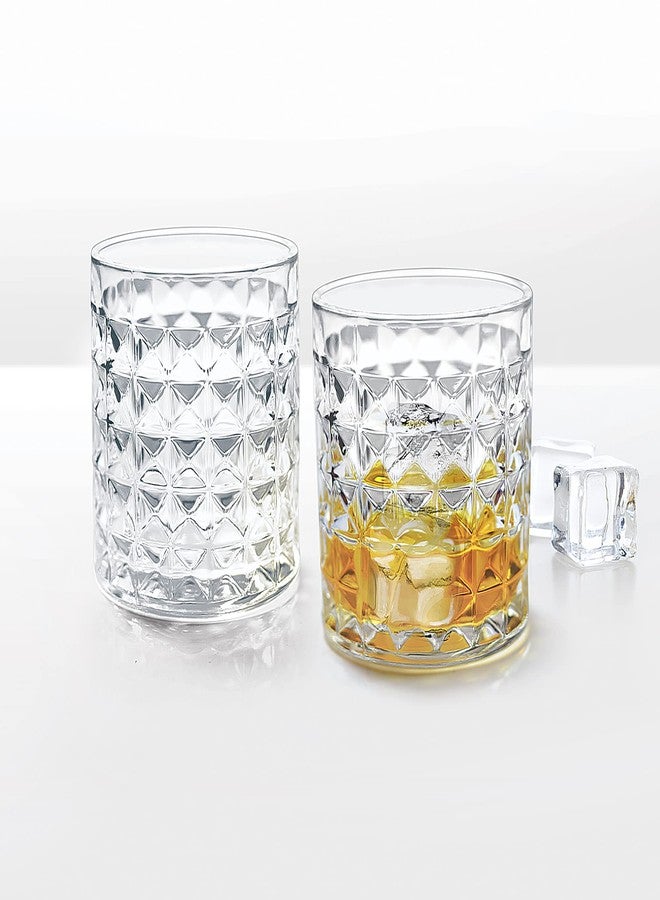 تريو طقم من 6 أكواب ويسكي من تريو باي ميلتون نيتس، سعة كل كوب 380 مل، شفافة - Image 3